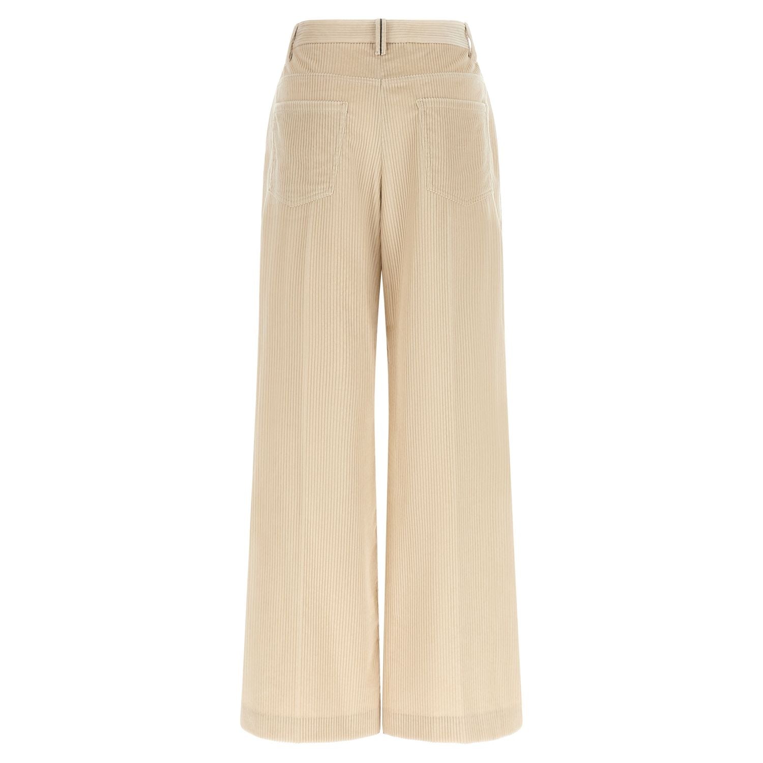 Brunello Cucinelli Beige Cotton Casual Pants