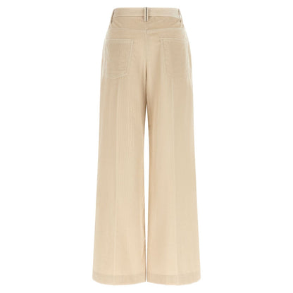 Brunello Cucinelli Beige Cotton Casual Pants