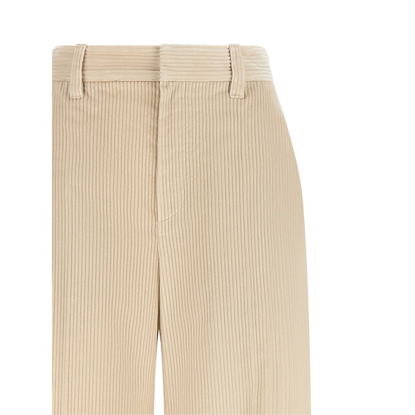 Brunello Cucinelli Beige Cotton Casual Pants