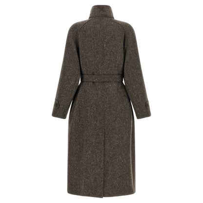 Brunello Cucinelli Brown Virgin Wool Coat