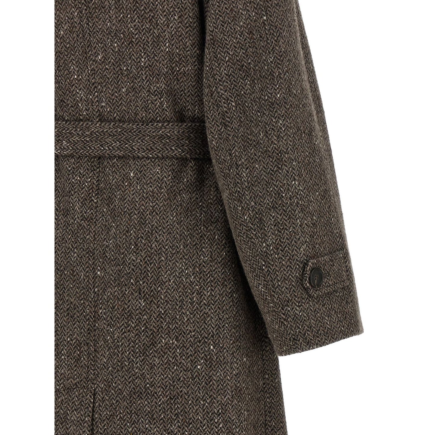 Brunello Cucinelli Brown Virgin Wool Coat