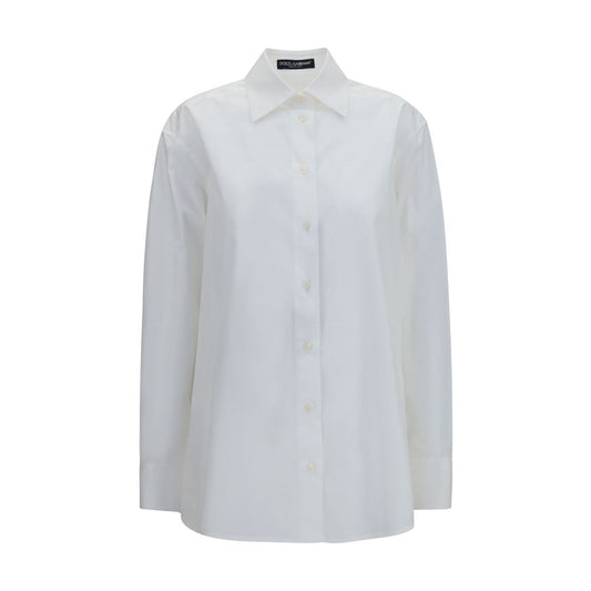 Dolce & Gabbana White Cotton Dress Shirt