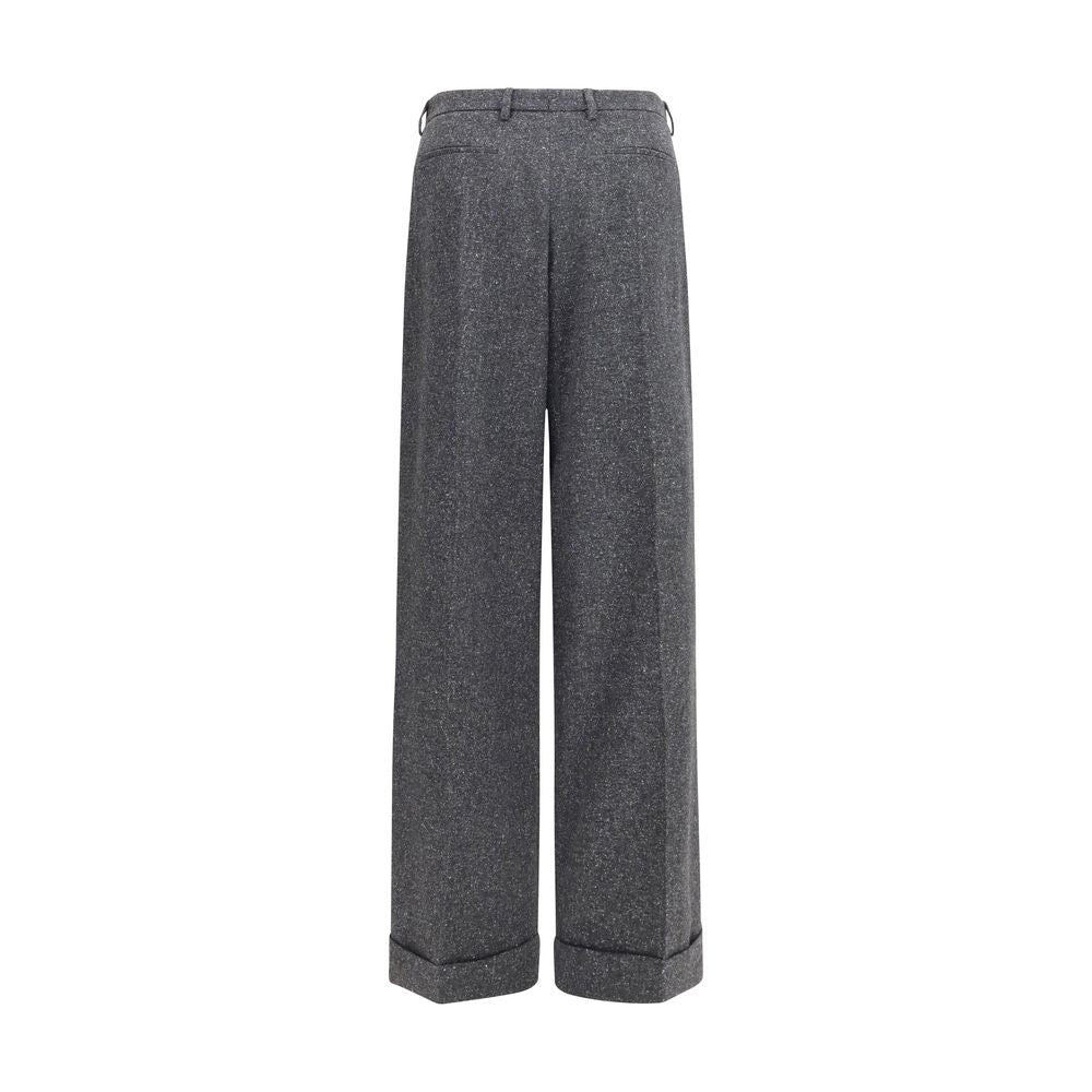 Valentino Garavani Gray Wool Oves Aries Pants