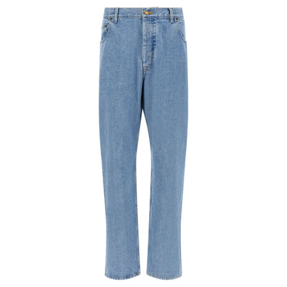 Thom Browne Blue Cotton Straight-Leg Jeans