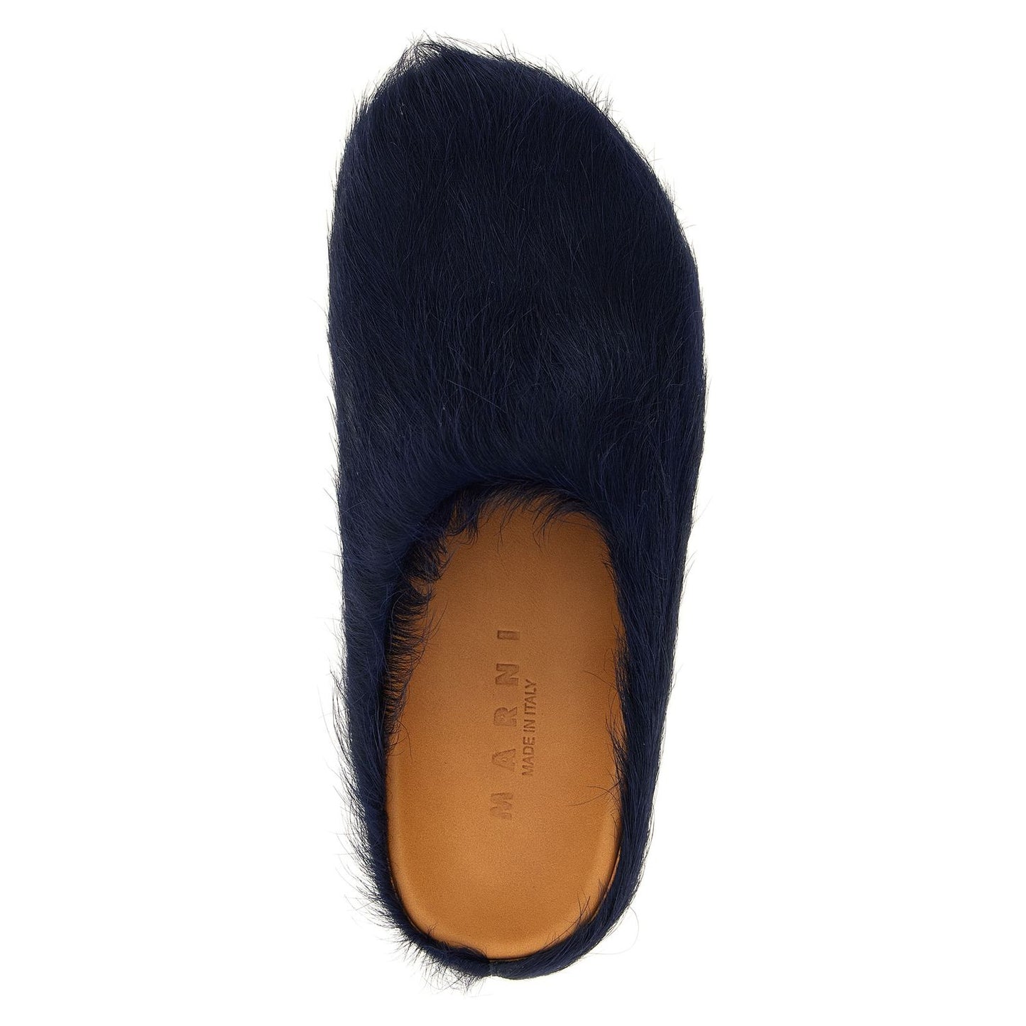 Marni Blue Calfskin Mules