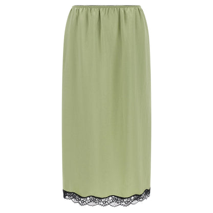 Twinset Bicolor Marabou Midi Skirt