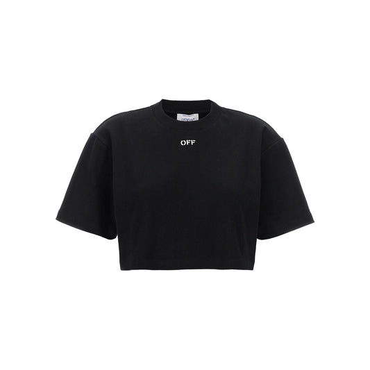Off-White Black Cotton T-Shirt