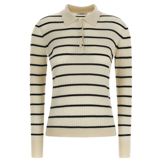 Max Mara Blue Cashmere Polo Shirt