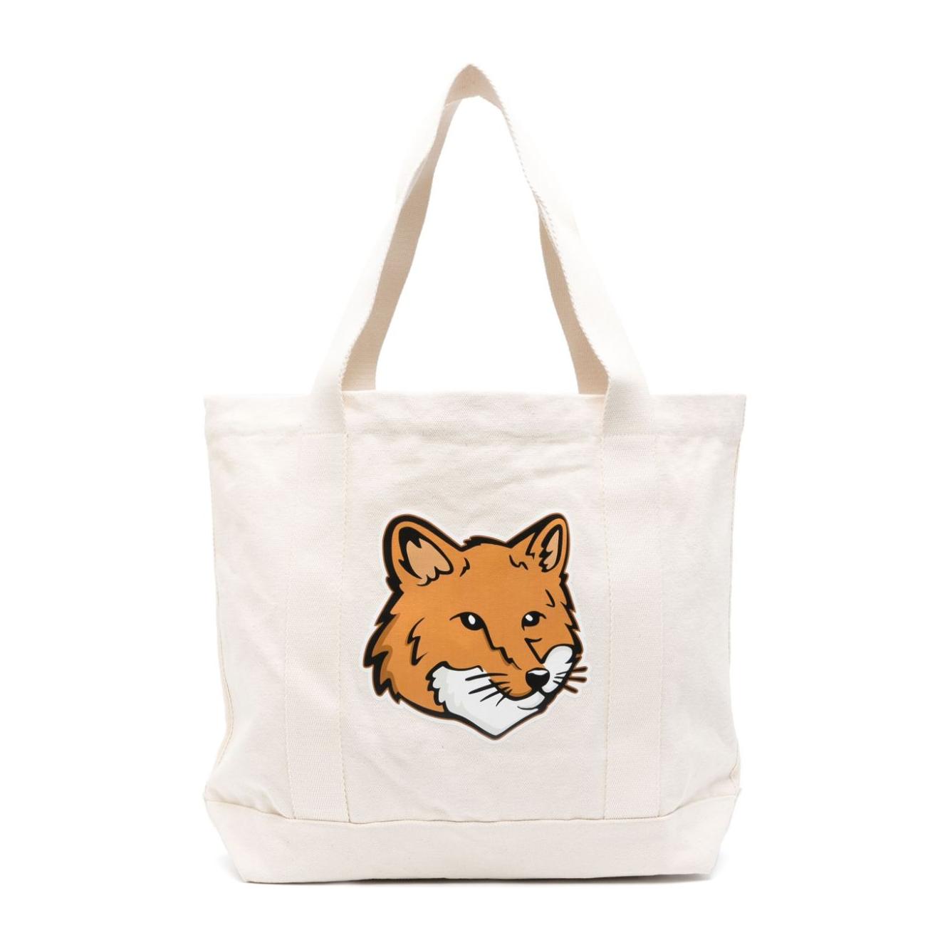 MAISON KITSUNE' Bags.. Beige Shopper Maison Kitsune'