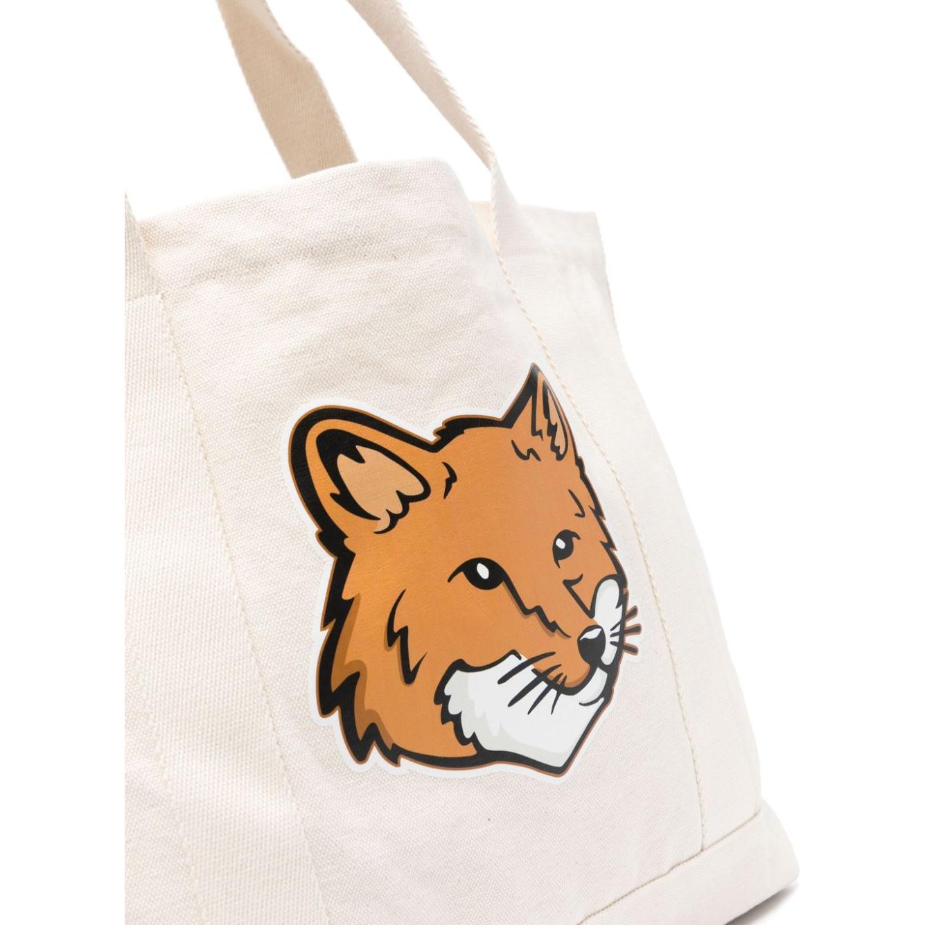 MAISON KITSUNE' Bags.. Beige Shopper Maison Kitsune'