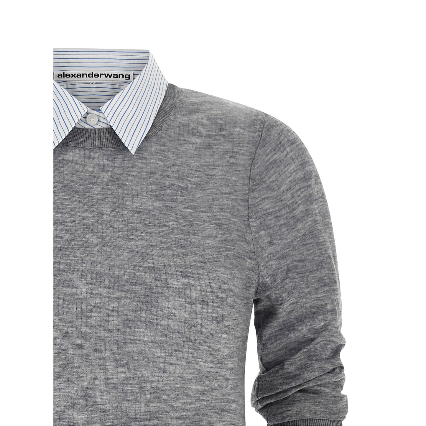 Alexander Wang Gray Wool Blouse