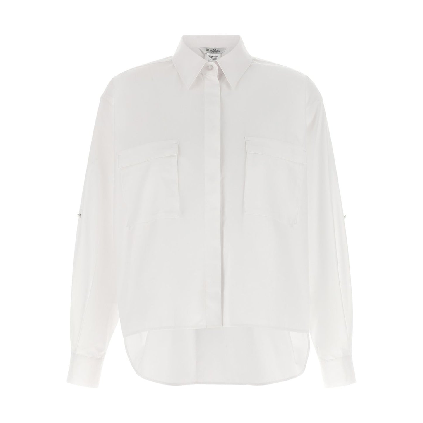 Max Mara White Cotton Blouse