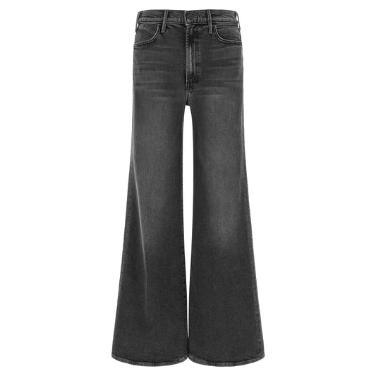 Mother Denim Gray Cotton Flared Jeans