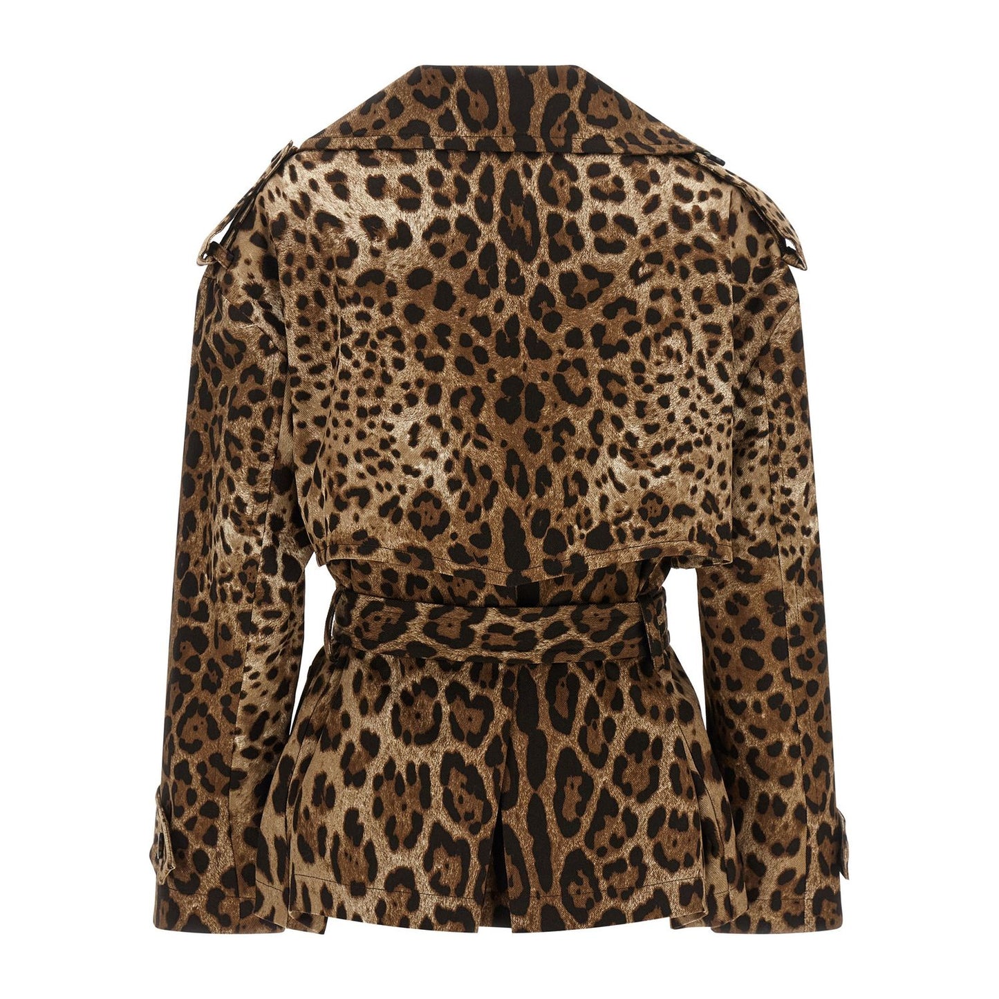 Dolce & Gabbana Brown Cotton Coat