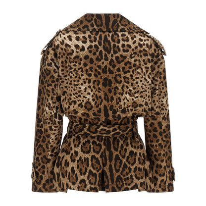 Dolce & Gabbana Brown Cotton Coat