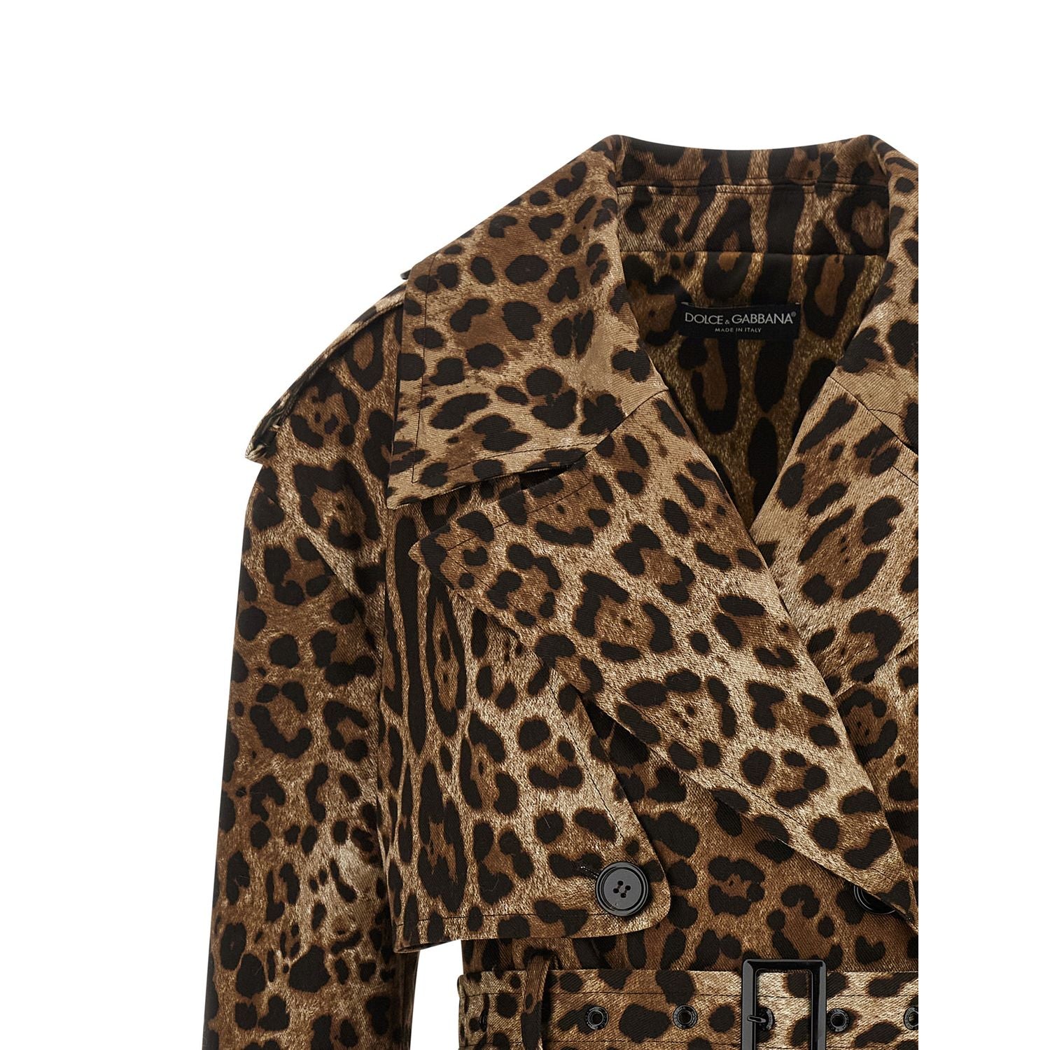 Dolce & Gabbana Brown Cotton Coat