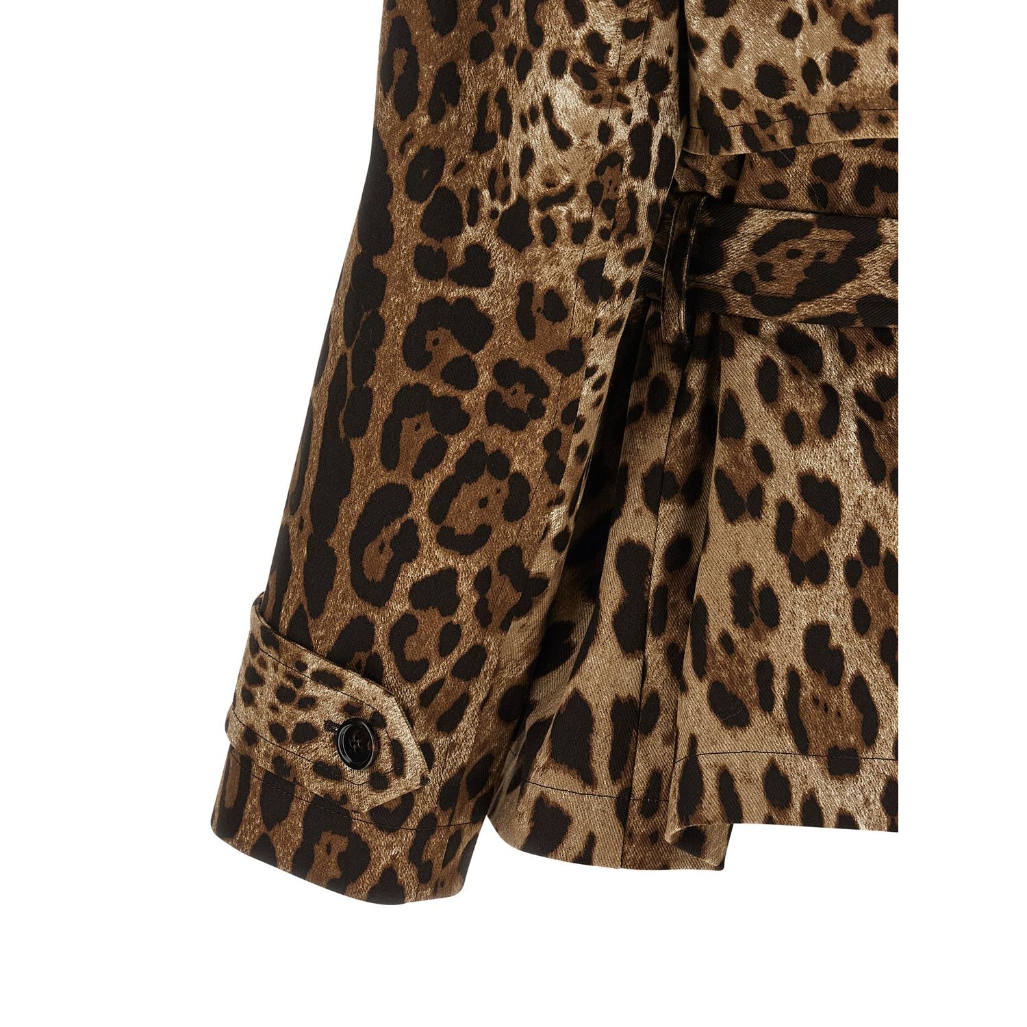 Dolce & Gabbana Brown Cotton Coat