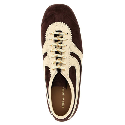 Dries Van Noten Multicolor Calfskin Low Top Sneakers