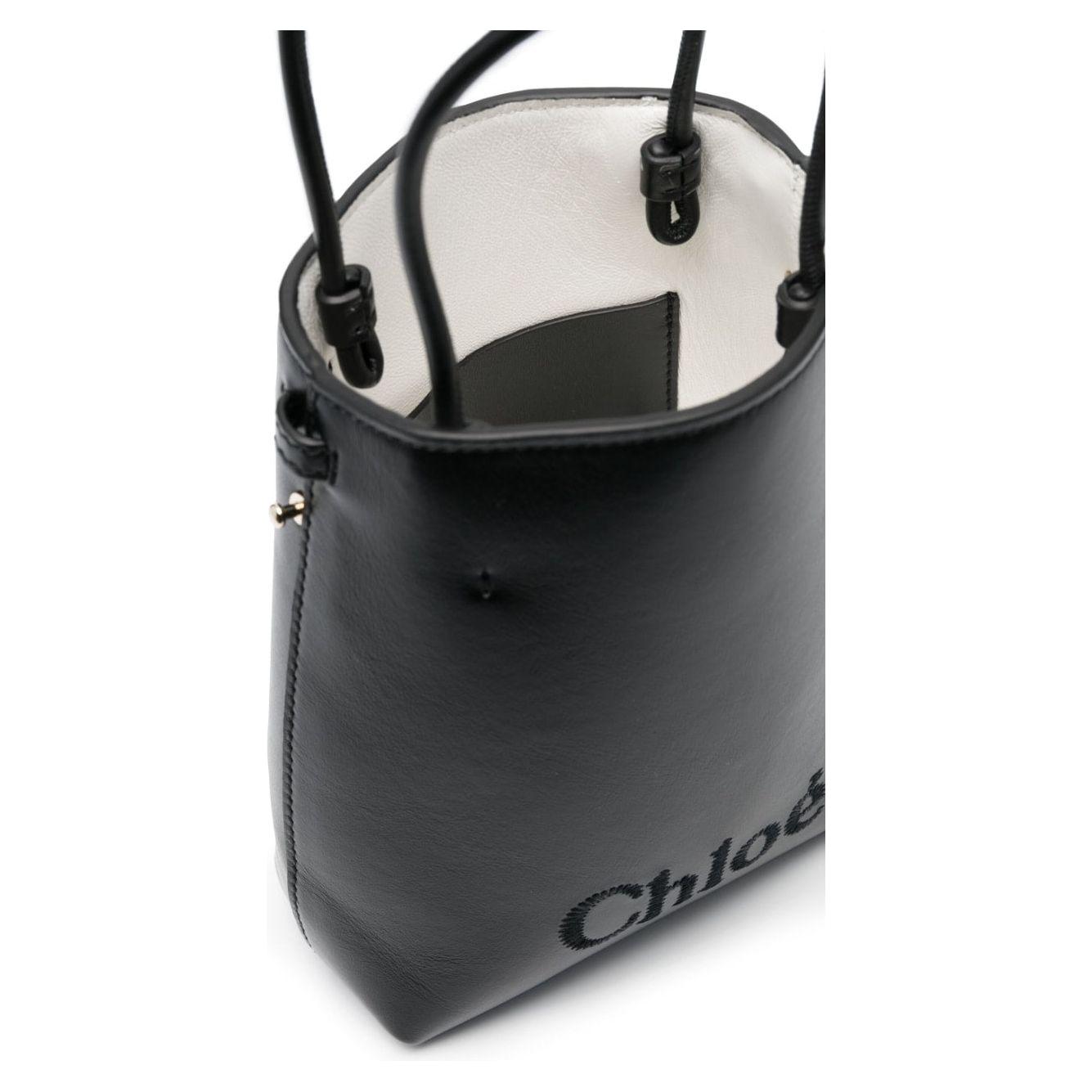 Chloè black calf leather Tote Bag Shoulder Chloè