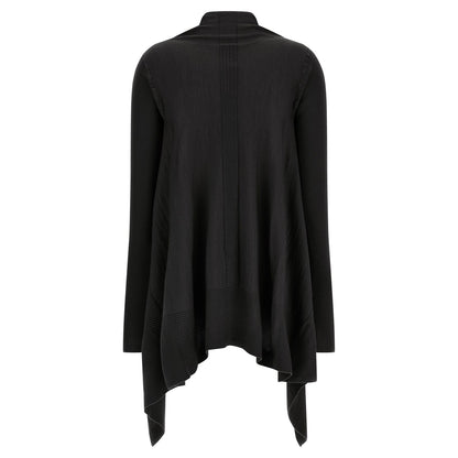 Rick Owens Black Cotton Cardigan