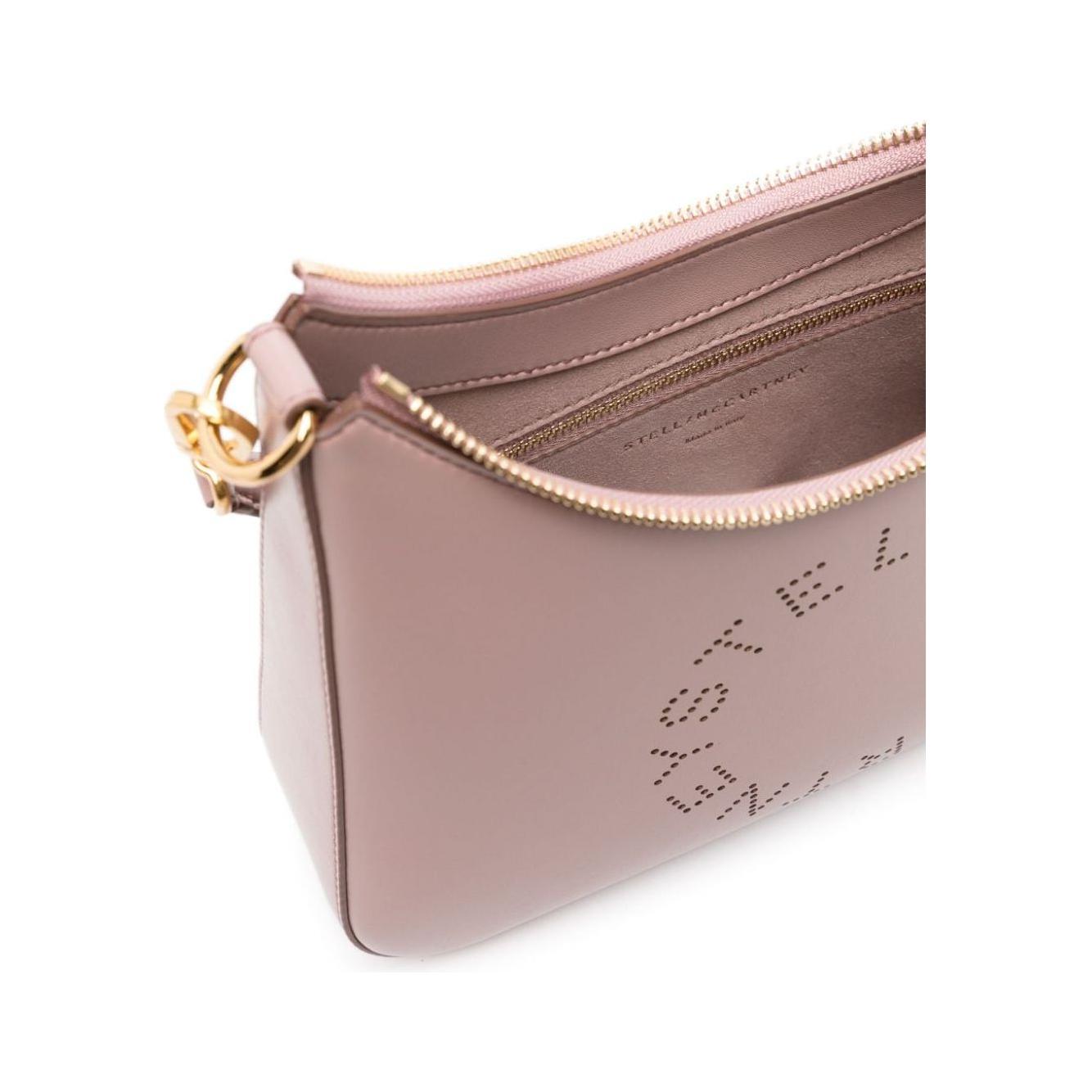 Stella McCartney mauve faux leather perforated logo Bag Shoulder Stella McCartney