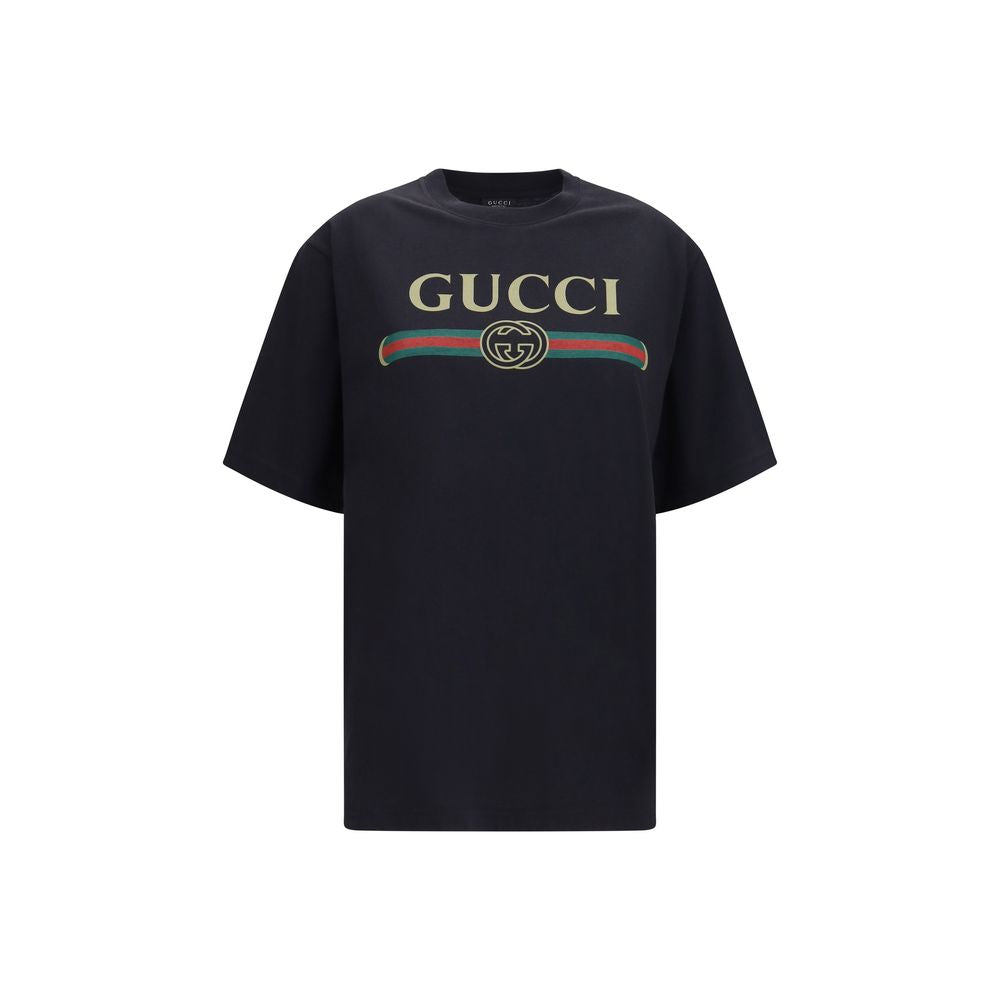 Gucci Black Cotton T-Shirt