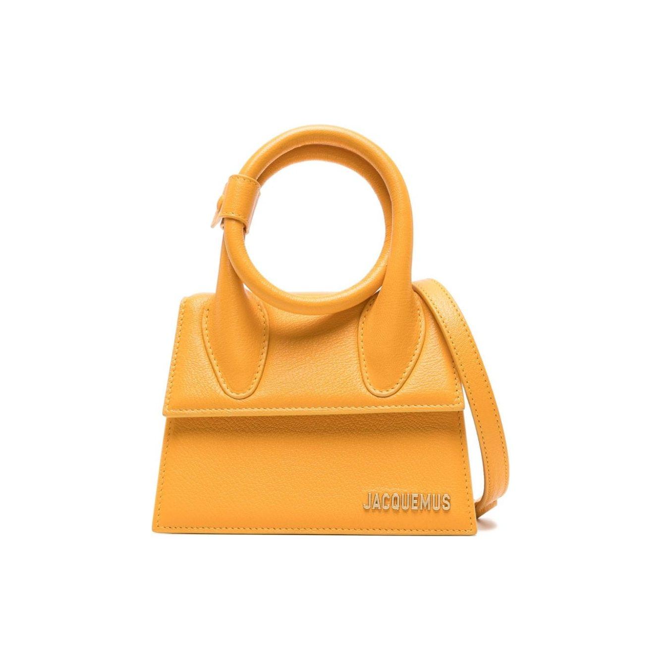 JACQUEMUS Le Chiquito Noeud Bag Orange Handbag JACQUEMUS