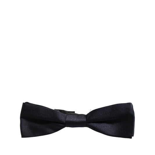 Dolce & Gabbana Men Dark Blue 100% Silk Adjustable Neck Papillon Bow Tie
