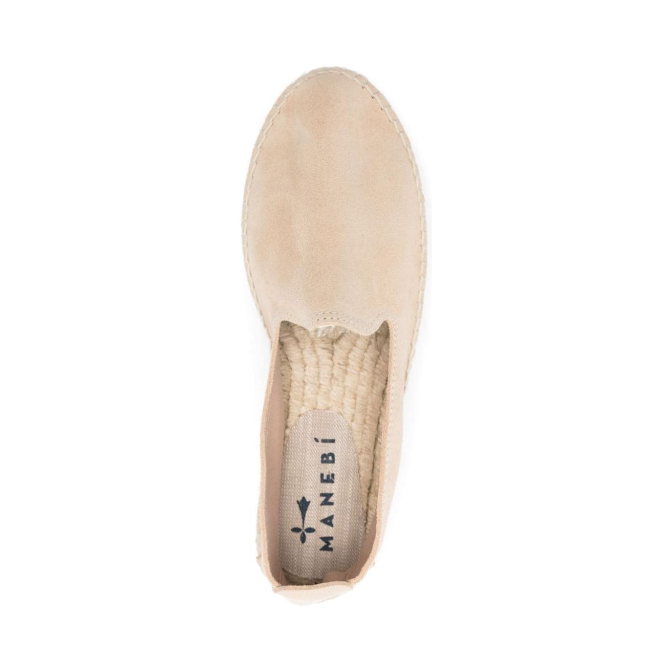 MANEBI Flat shoes Beige Espadrilles Manebi