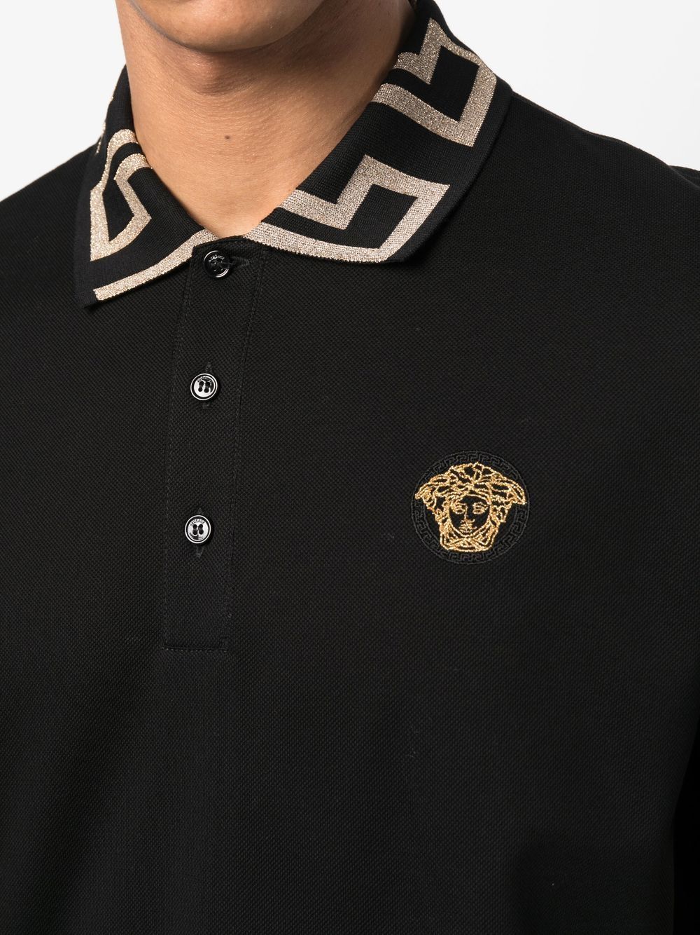 Versace T-shirts and Polos Black Topwear Versace