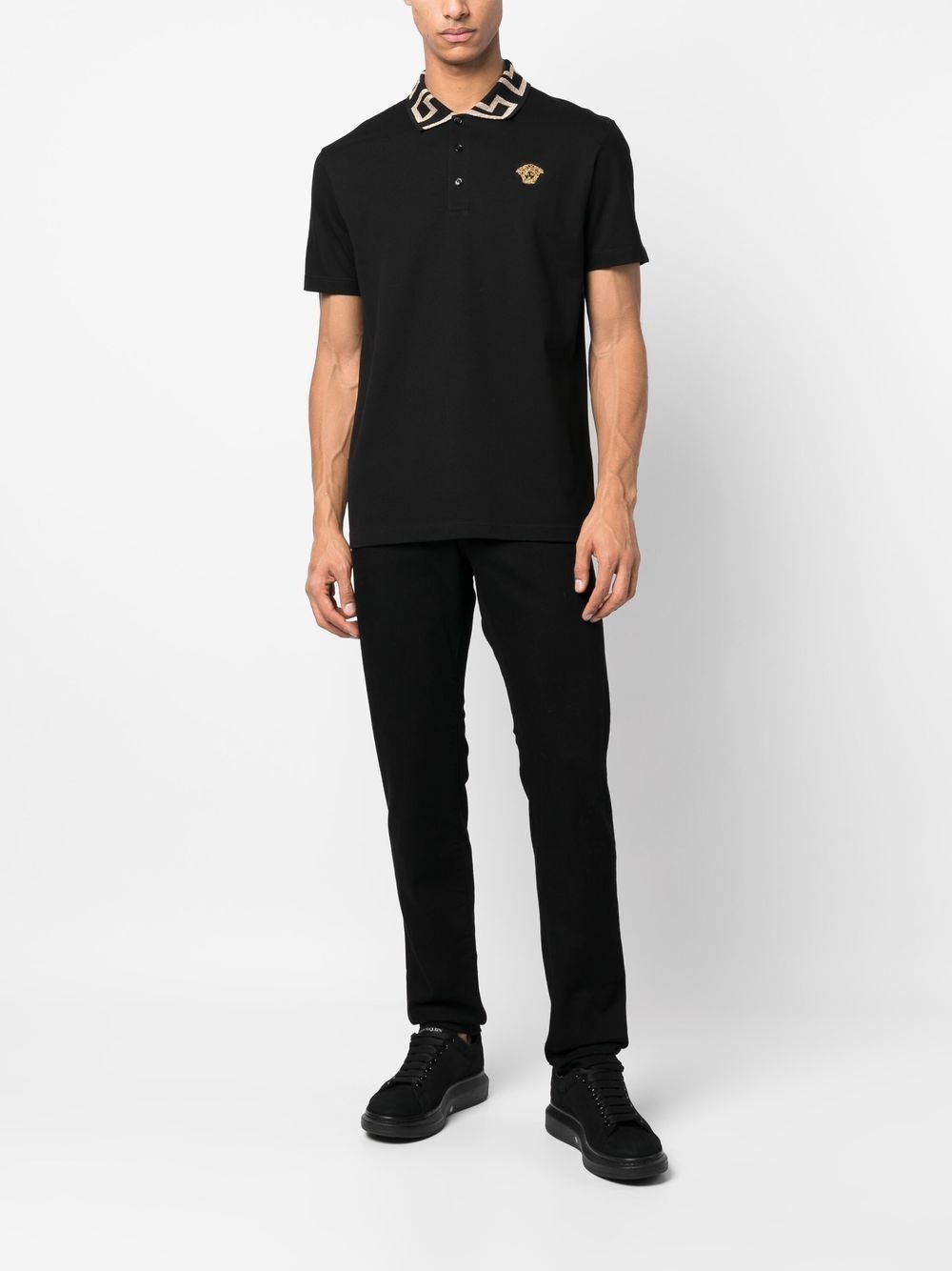 Versace T-shirts and Polos Black Topwear Versace