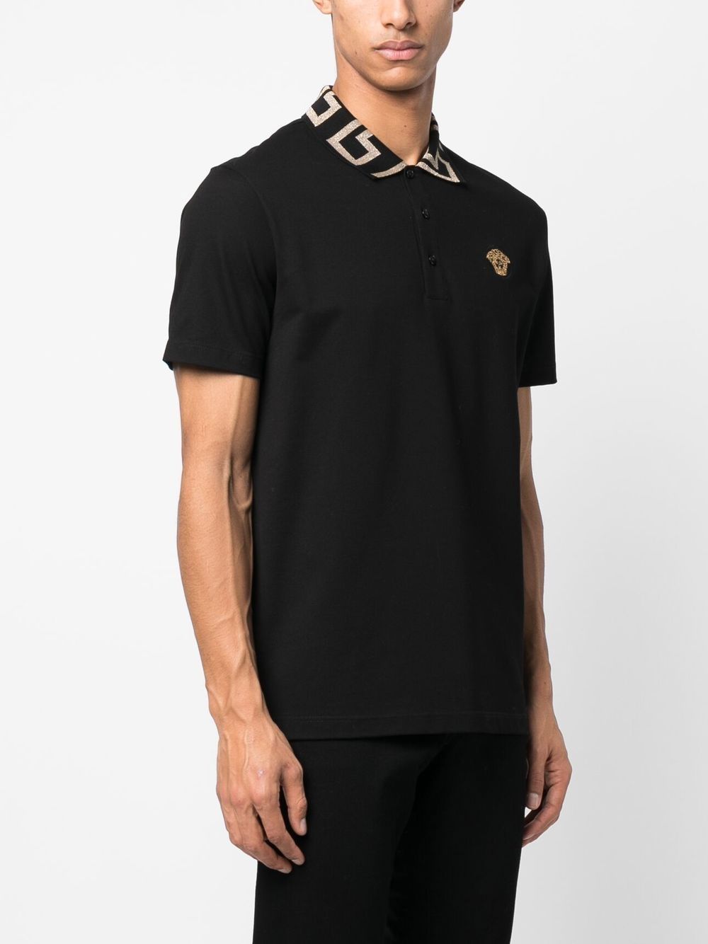 Versace T-shirts and Polos Black Topwear Versace