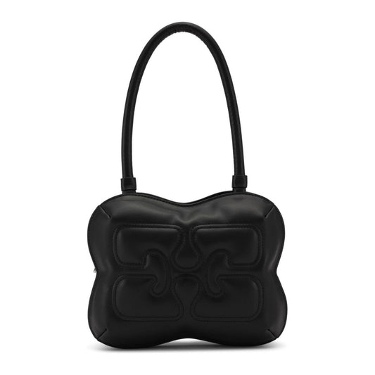 GANNI black recycled leather Bag Handbag Ganni