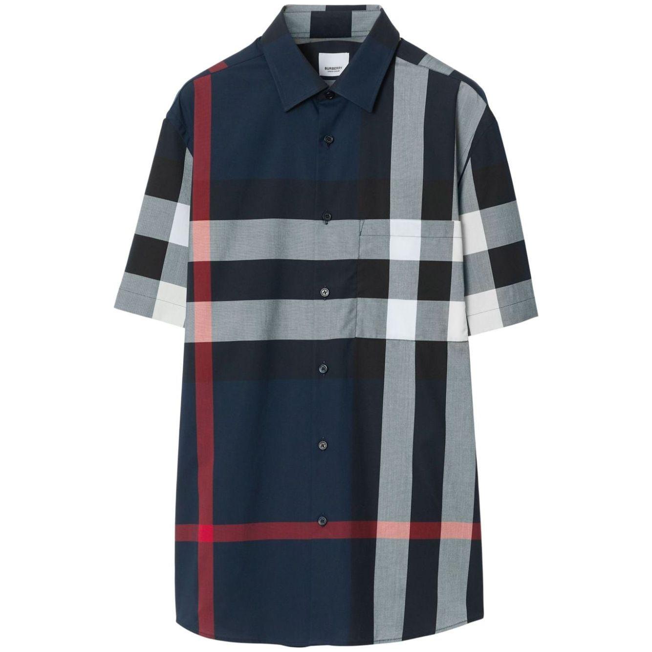 Burberry cotton check pattern Men Shirts Shirts Burberry