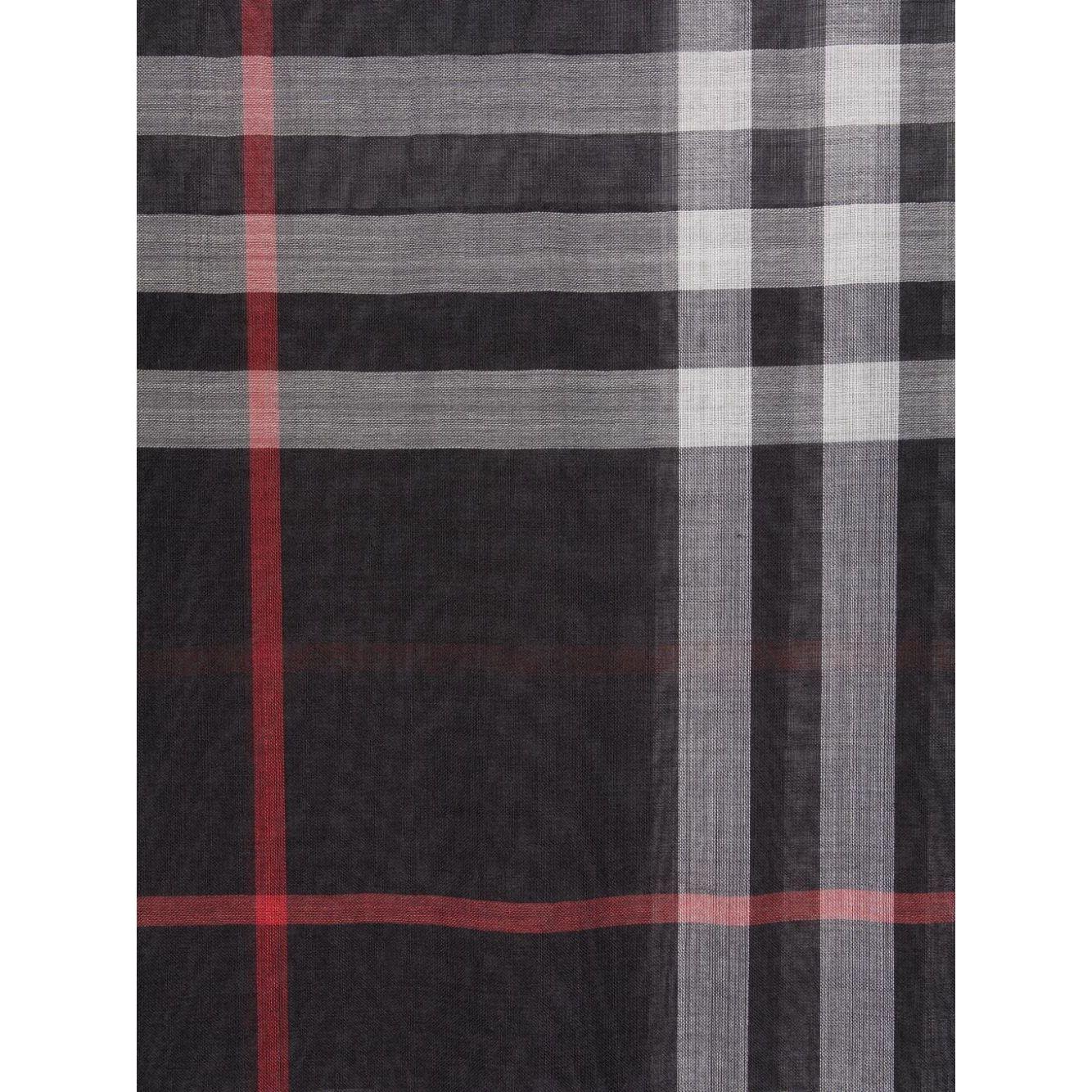 Burberry Scarf wool-silk blend check pattern Scarves Hats & Gloves Burberry