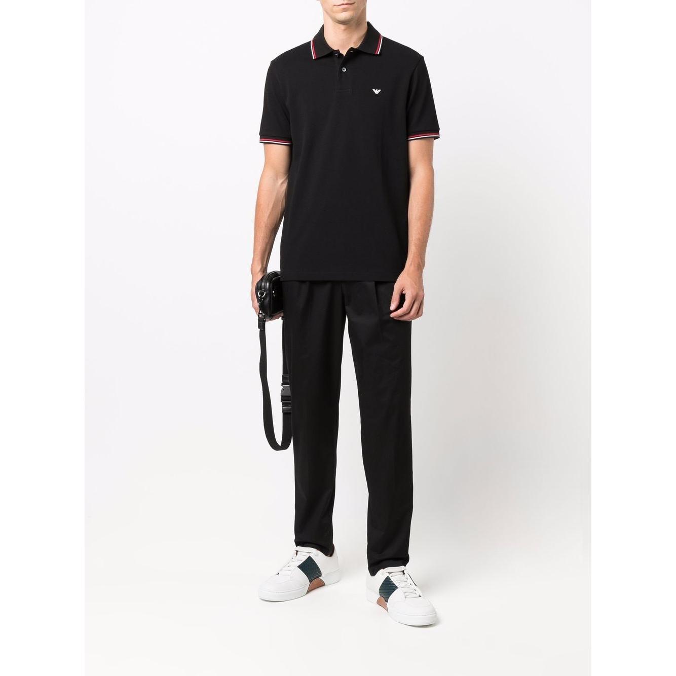 Emporio Armani T-shirts and Polos Black Topwear Emporio Armani