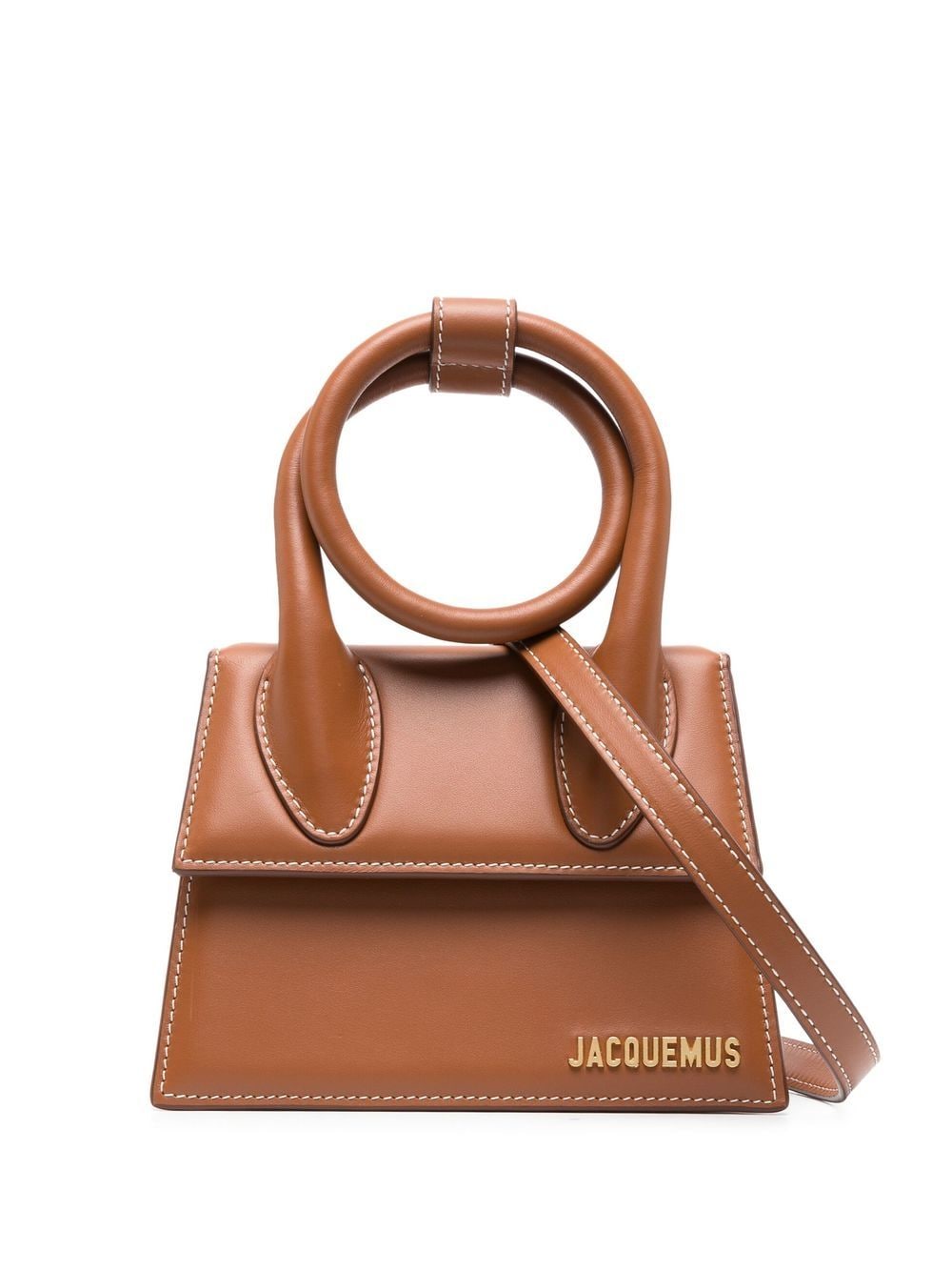 JACQUEMUS JACQUEMUS Le Chiquito Noeud shoulder bag Leather Brown Handbag JACQUEMUS