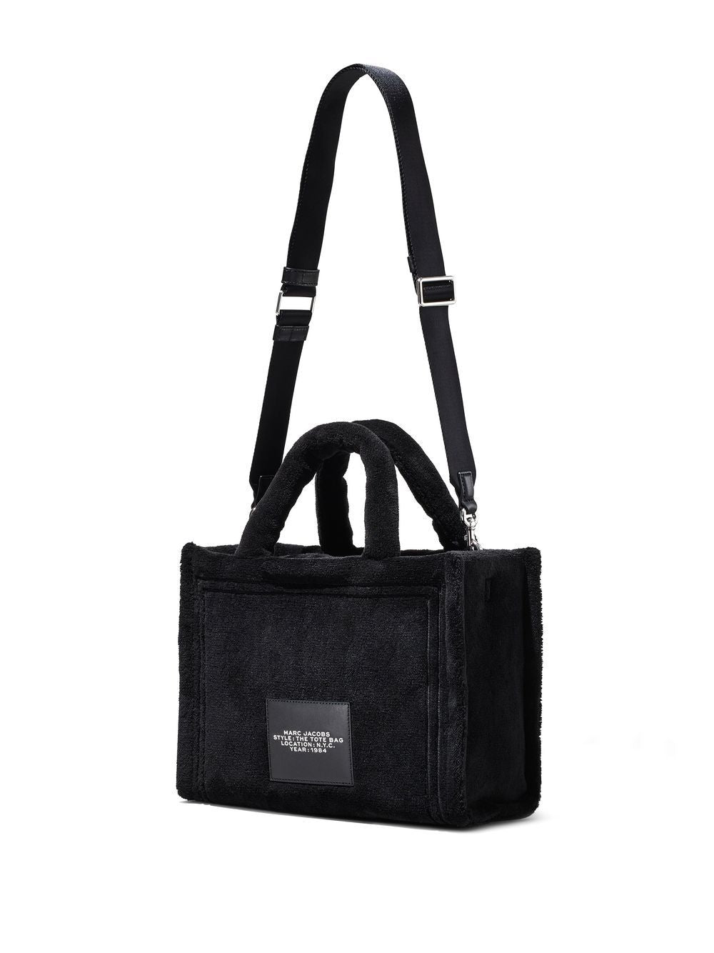 Front view with bag zipped and handles upright.