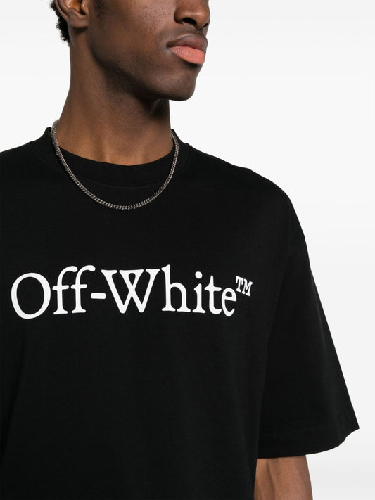 Off White T-shirts and Polos Black Topwear Off White