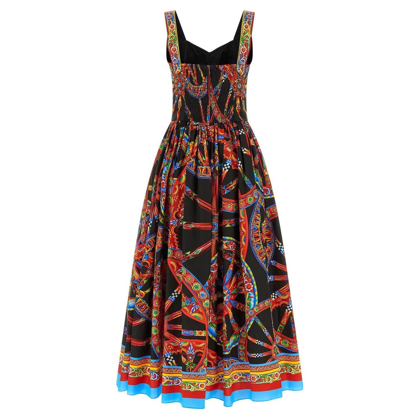 Dolce & Gabbana Multicolor Cotton Long Dress