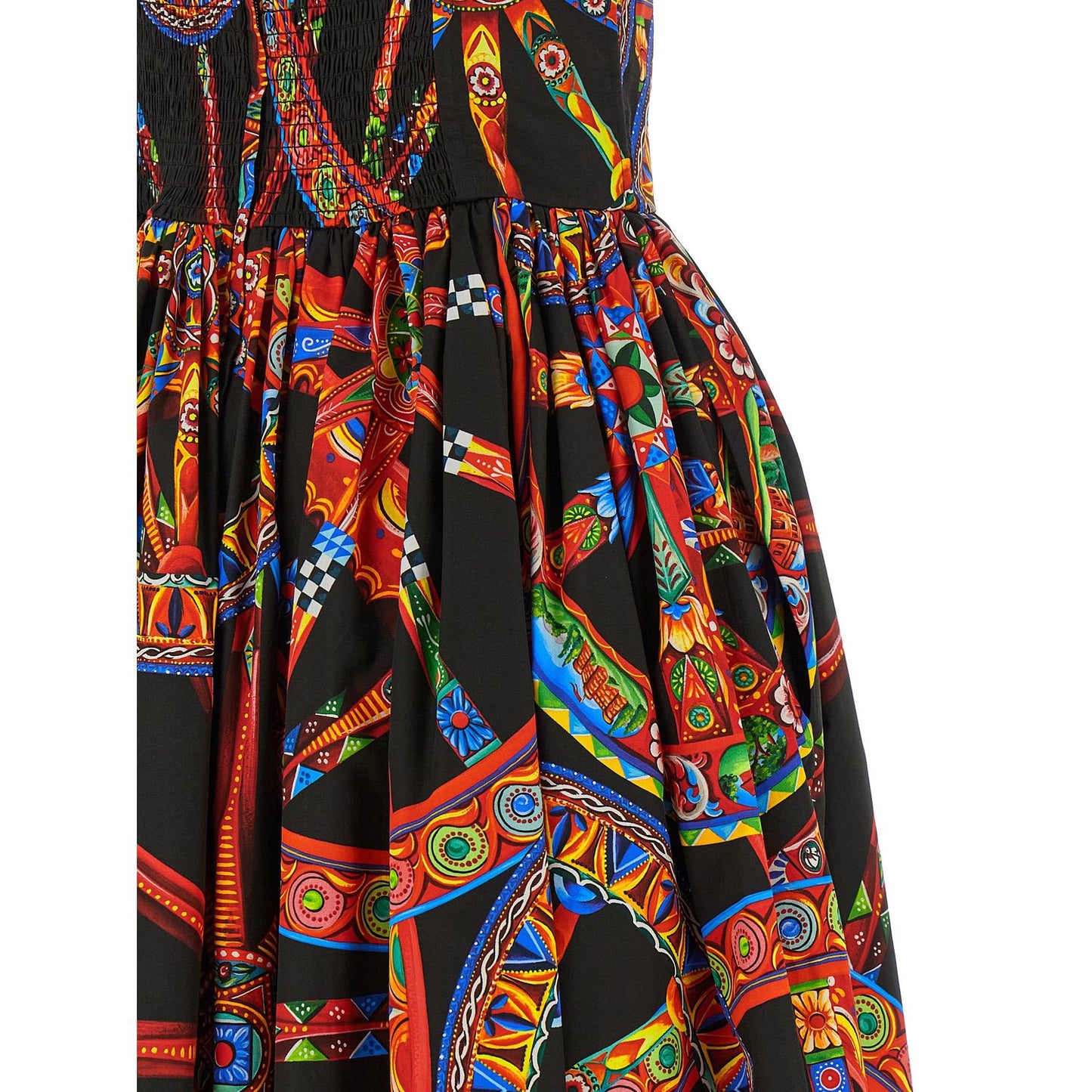 Dolce & Gabbana Multicolor Cotton Long Dress