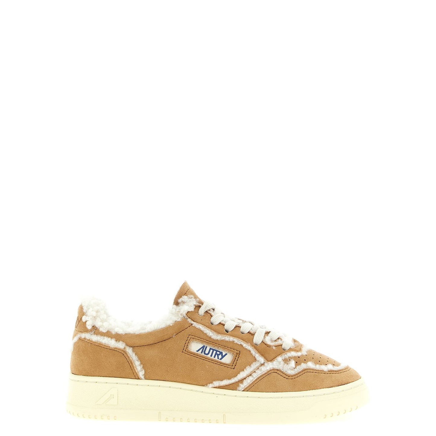 Autry Brown Lambskin Low Top Sneakers