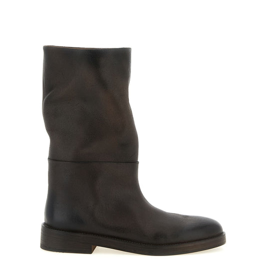 Marsell Brown Calfskin Over The Knee