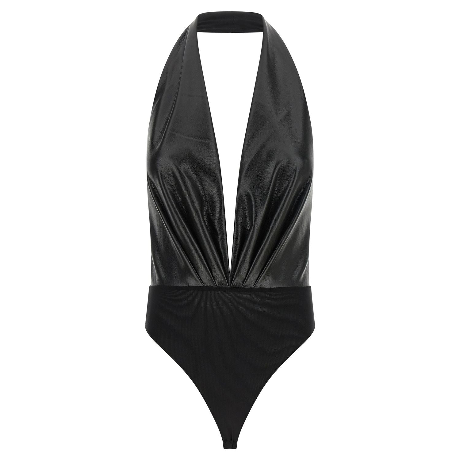 The Andamane Black Polyester Bodysuit