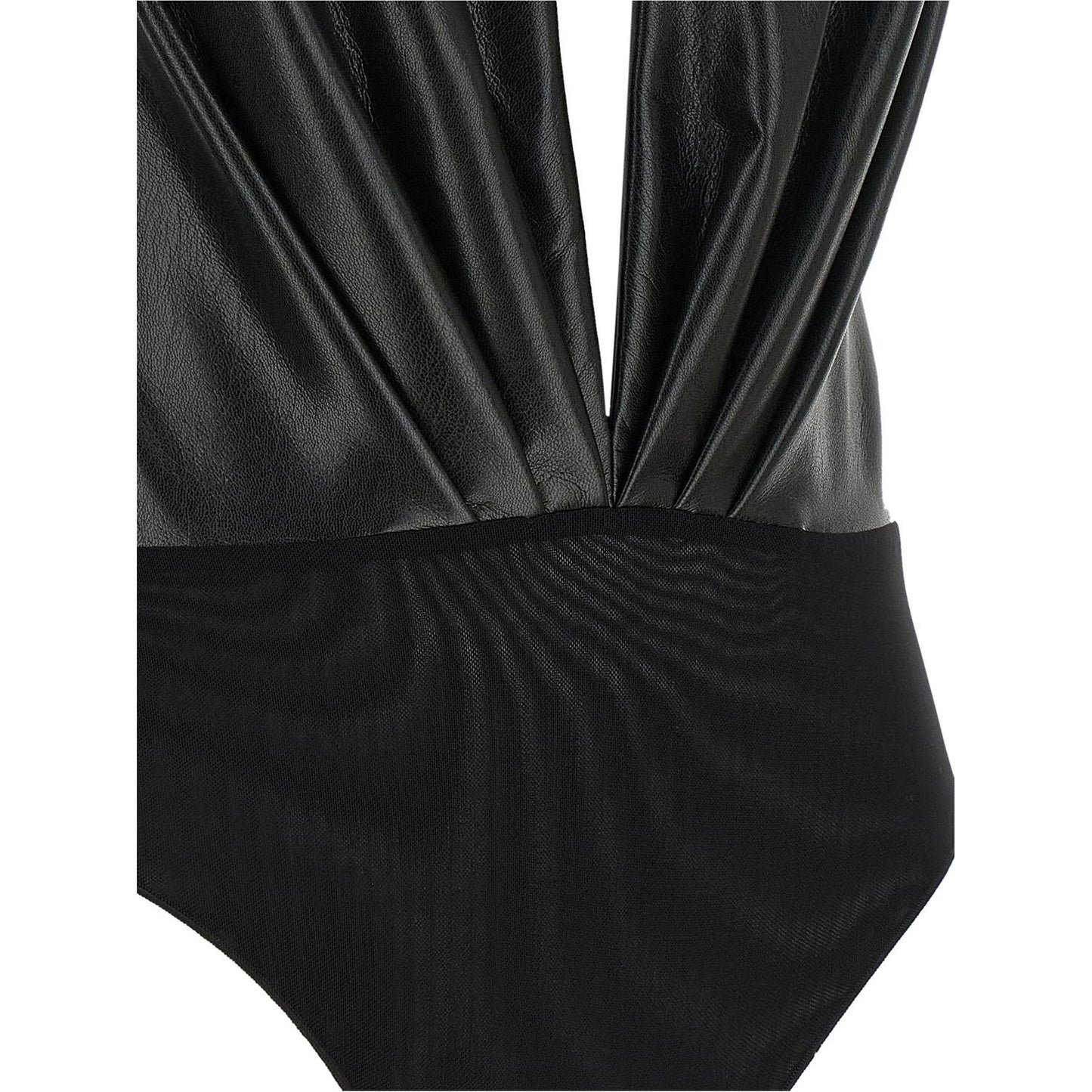 The Andamane Black Polyester Bodysuit