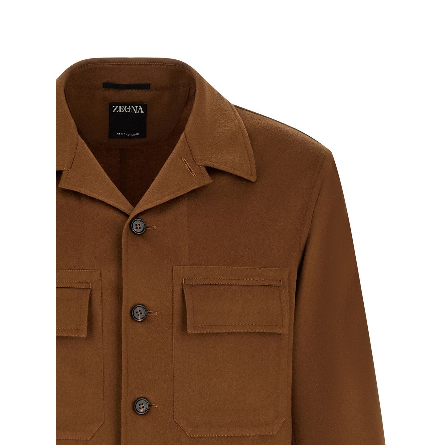 ZEGNA Brown Cashmere Blouse