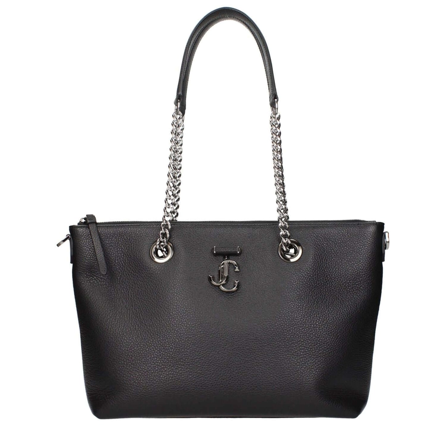 Jimmy Choo Black Leather Shoulder Bag