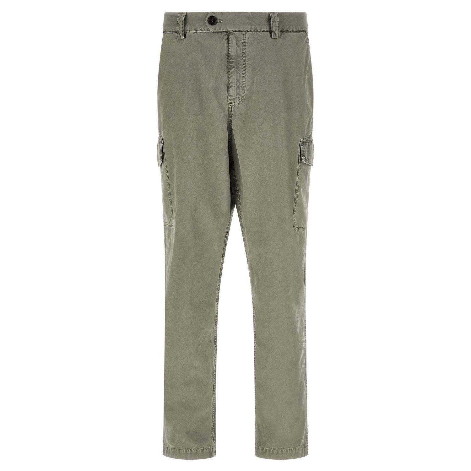 Brunello Cucinelli Bicolor Cotton Cargo Pants