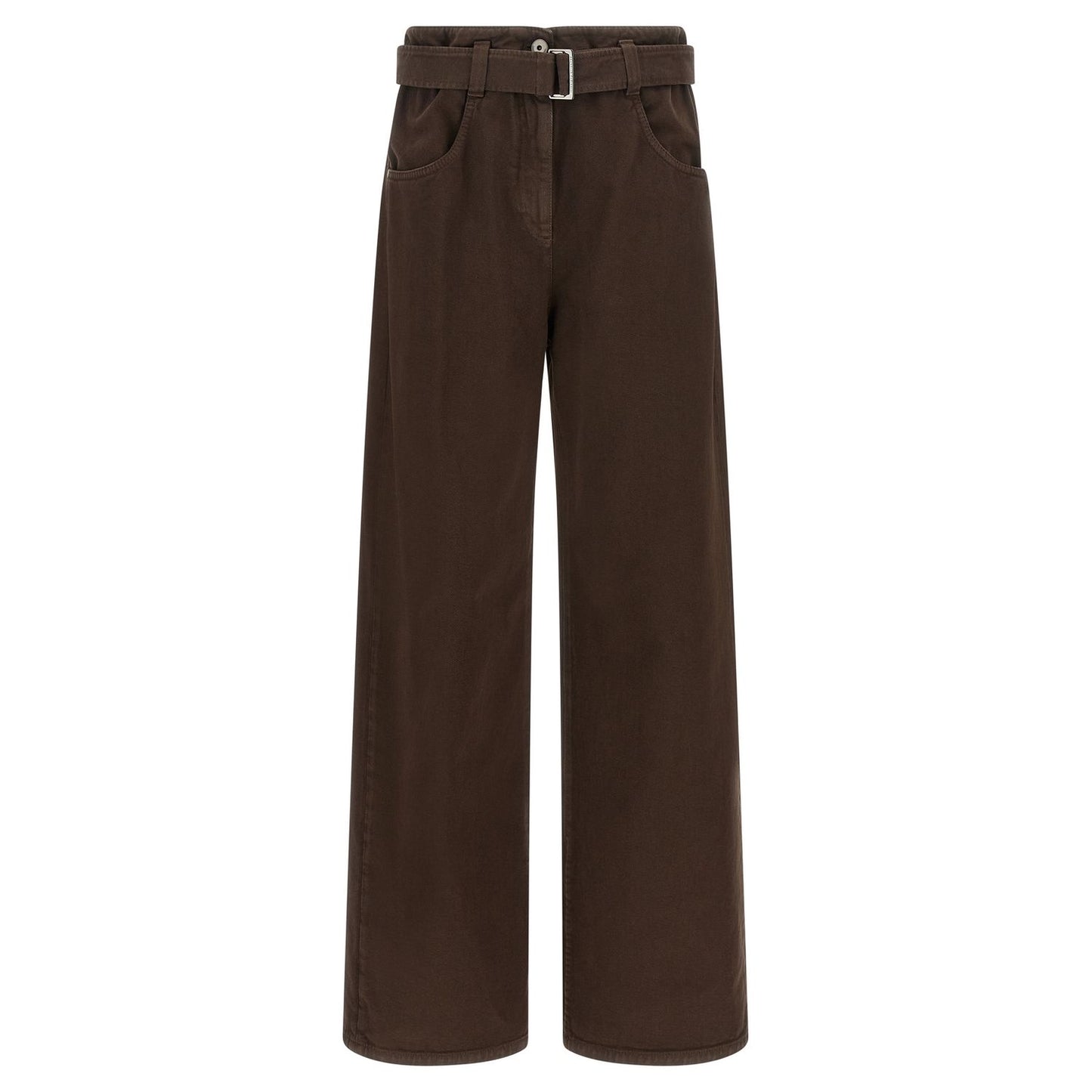 Brunello Cucinelli Brown Cotton Jeans Denim