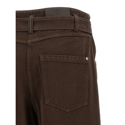 Brunello Cucinelli Brown Cotton Jeans Denim